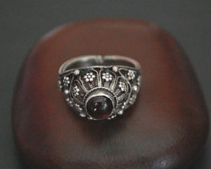 Antique Yemeni Bedouin Ring with Garnet