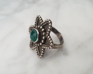 Ethnic Aventurine Ring from India - Size 6.5