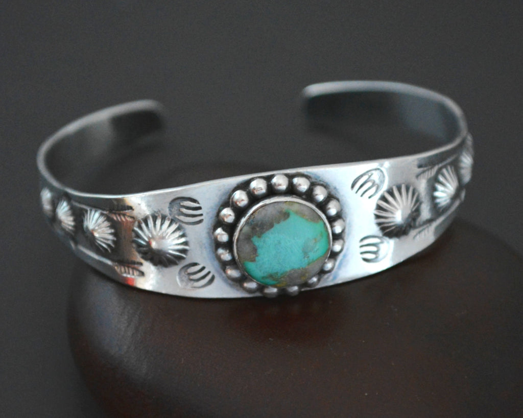 Navajo Fred Harvey Era Turquoise Bracelet - SMALL