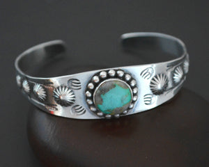 Navajo Fred Harvey Era Turquoise Bracelet - SMALL