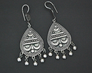 Egyptian Moon and Star Earrings with Bells
