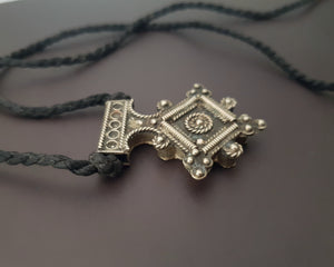 Berber Boghdad Cross Pendant on Cord