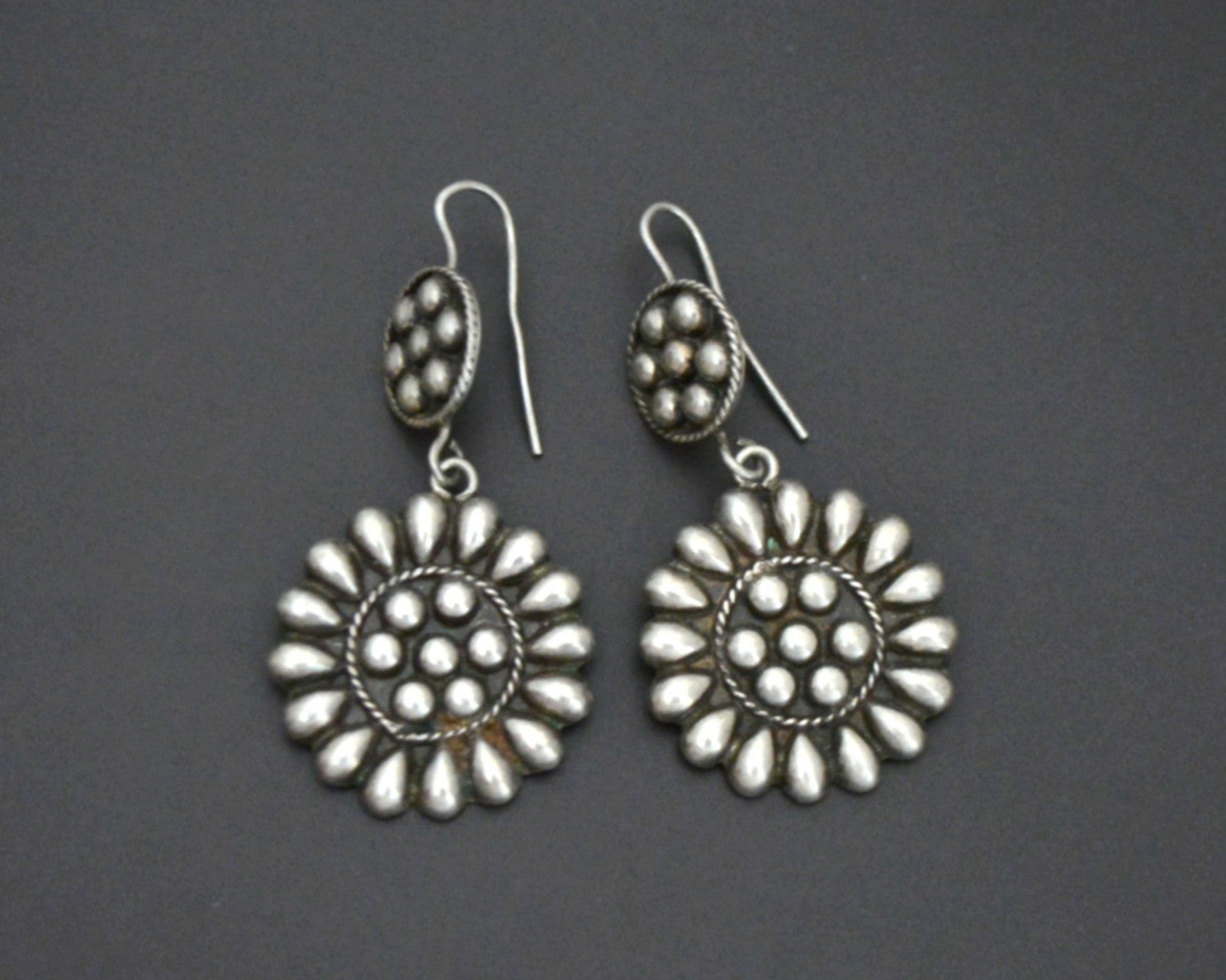 Rajasthani Flower Dangle Earrings