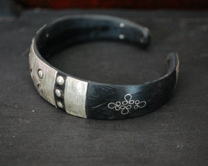 Tuareg Silver Cuff Bracelet with Engravings