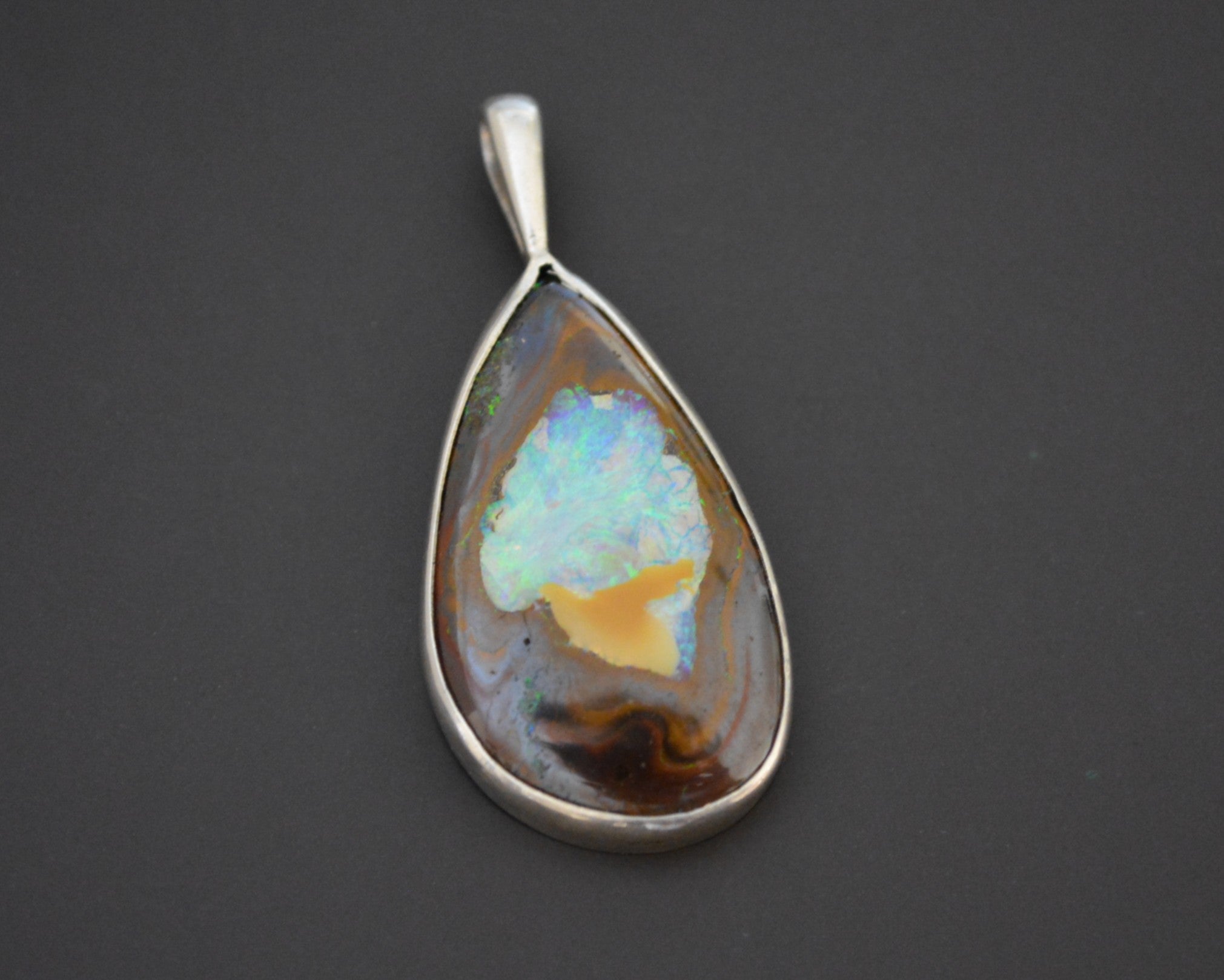 Opal Sterling Silver Pendant