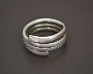 Ethnic Coil Ring from India - Size 8