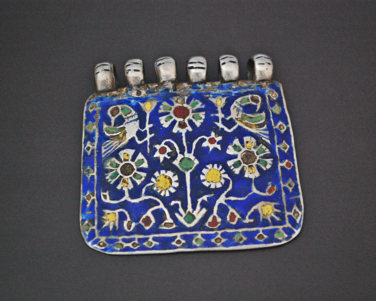 Old Multan Enamel Silver Pendant – Cosmic Norbu