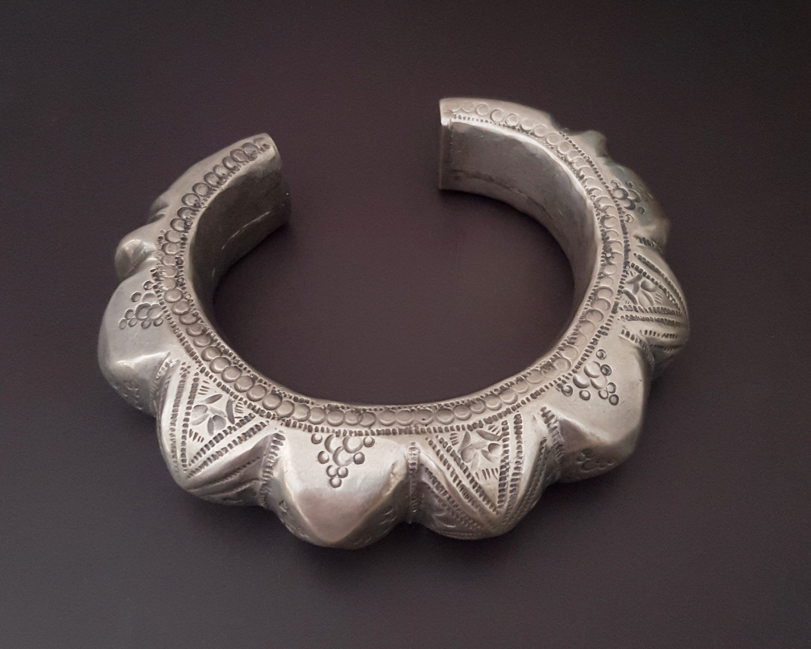 Bold Omani Silver Cuff Bracelet