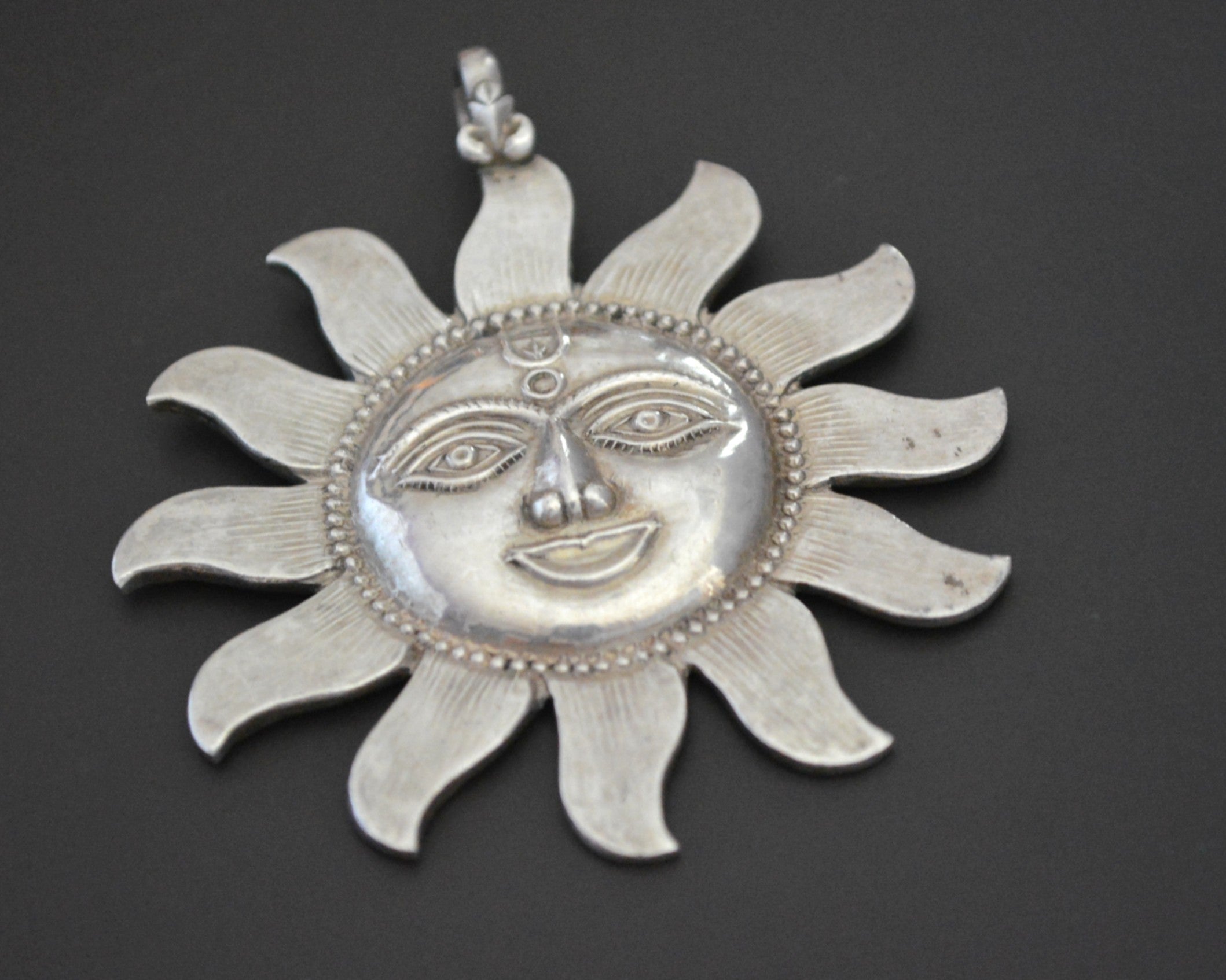 Surya Sun Gold Pendant from India