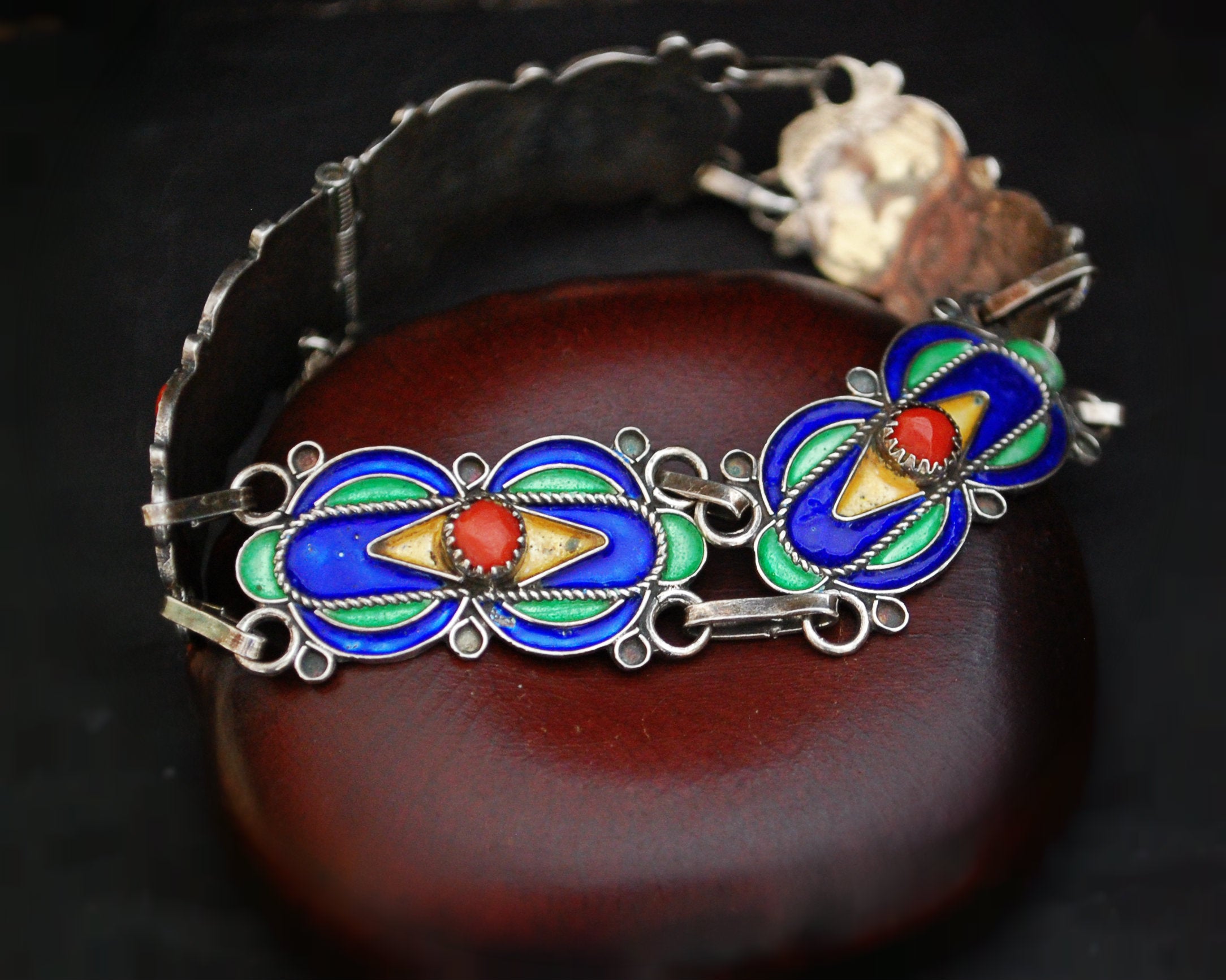 Algerian Kabyle Berber Bracelet with Corals