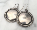 Indian Silver Disc Earrings
