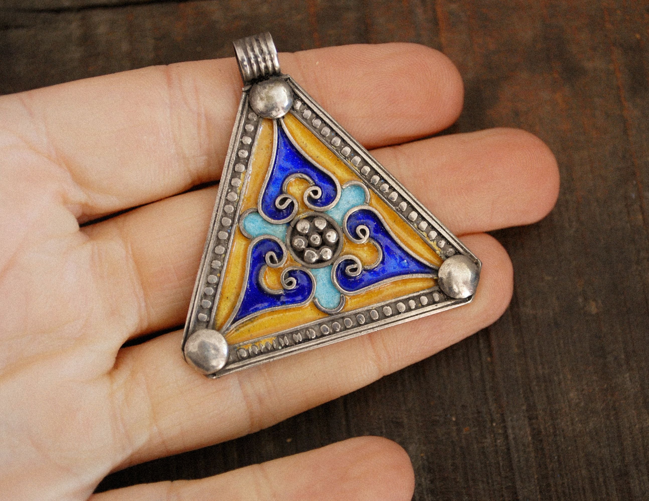 Berber Enamel Pendant