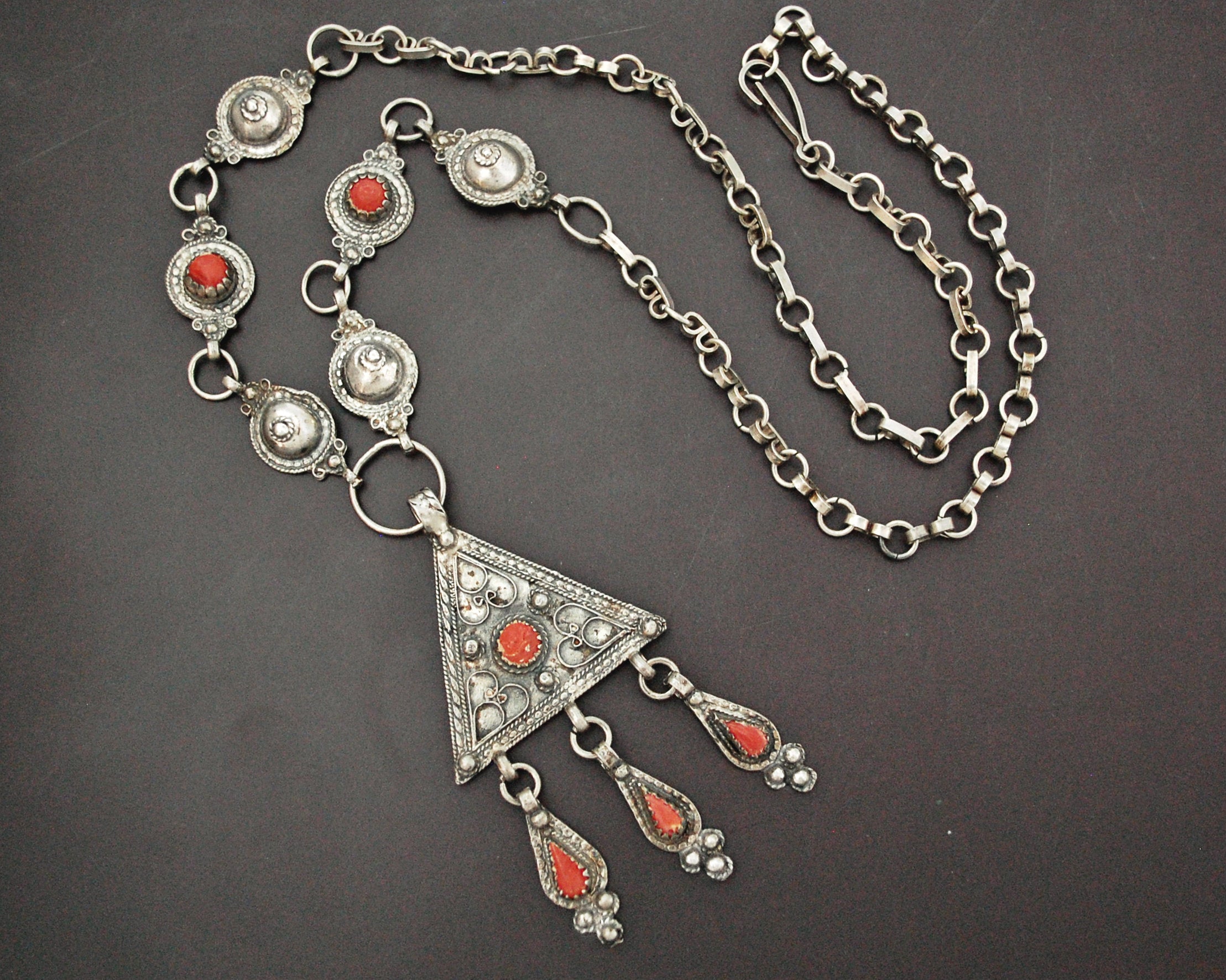 Berber Kabyle Coral Necklace