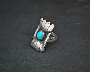 Native American Turquoise Ring - Size 7.5