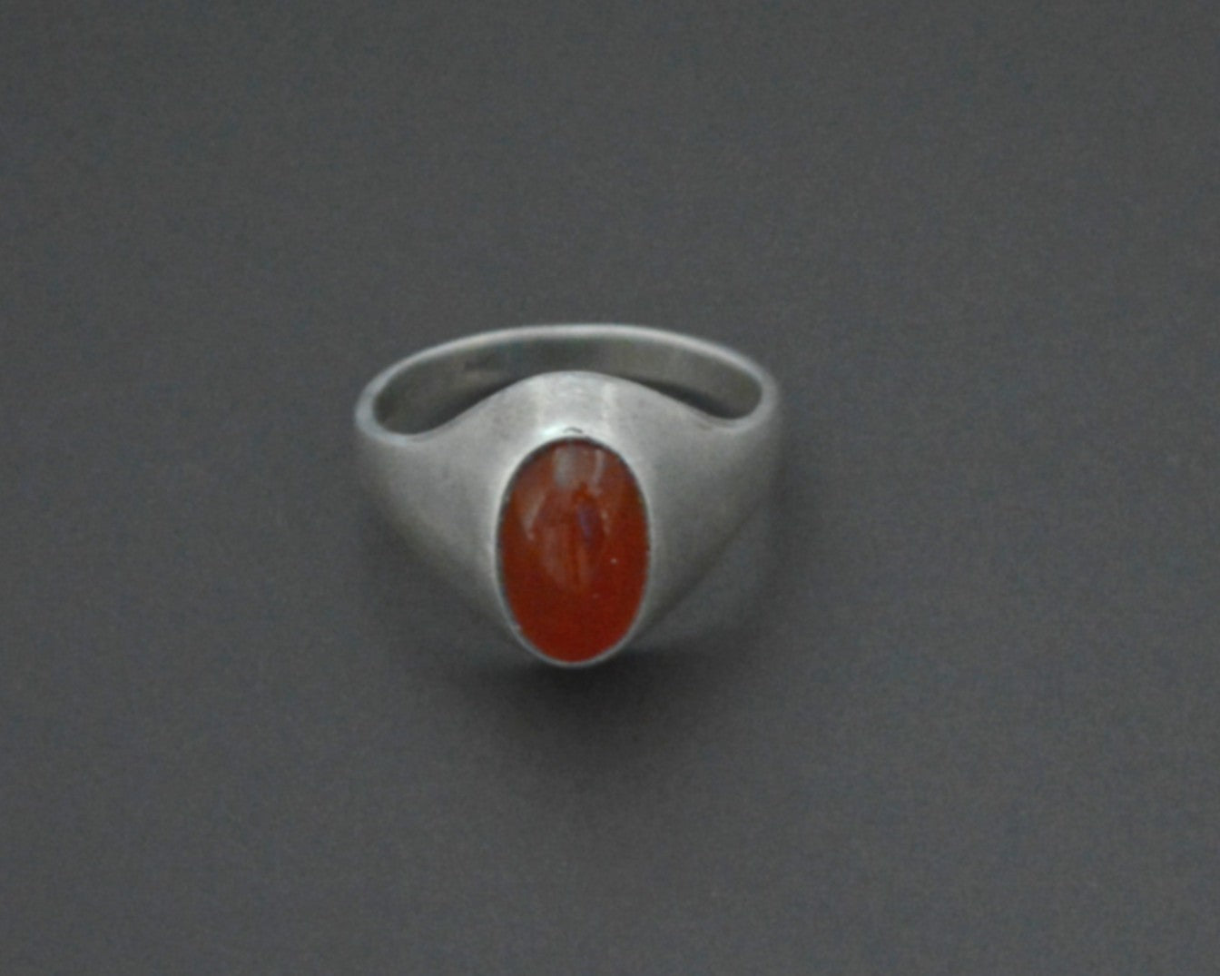 Vintage Afghani Carnelian Ring - Size 5.75