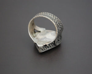 Vintage Kazakh Silver Ring - Size 8