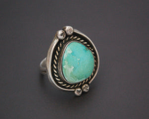 Native American Navajo Turquoise Ring - Size 6.25