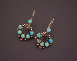 Ethnic Turquoise Earrings