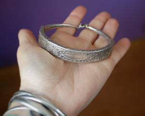 Lybian Head Ornament - Berber Hoop Earring - Tunisian Jewelry