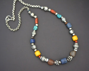 Vintage Nepali Multistone Necklace