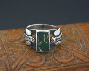 Navajo Thunderbird Turquoise Ring - Size 6