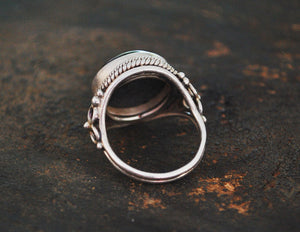 Ethnic Onyx Ring from India - Size 8.5
