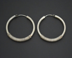 Ethnic Hoop Earrings with Wire Work