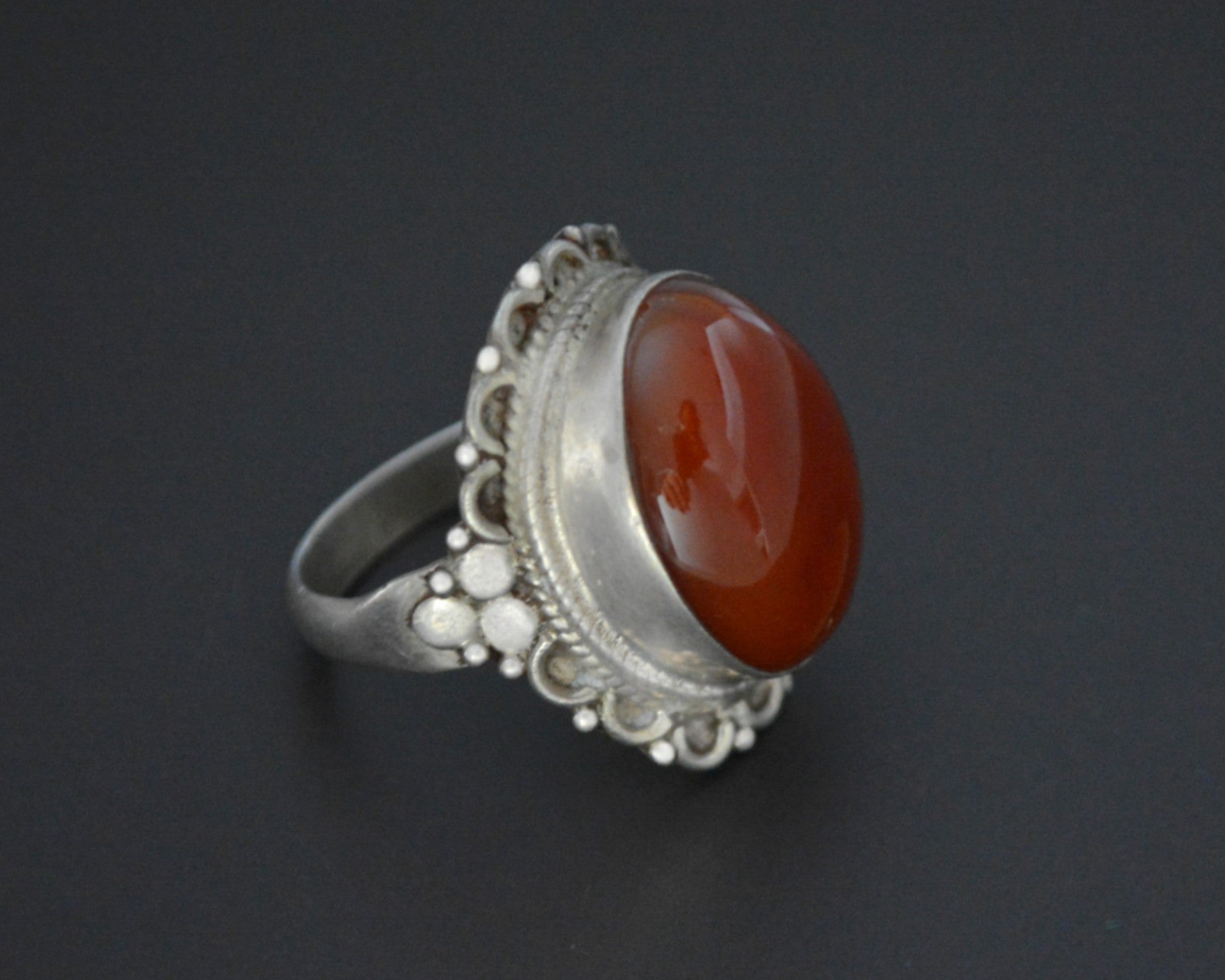 Indian Agate Ring  - Size 9.5