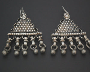 Indian Tribal Earrings with Bell Dangles