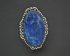 Ethnic Lapis Lazuli Ring from India - Size 9