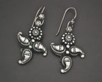 Rajasthani Silver Paisley Earrings