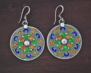 Berber Enamel Dangle Earrings