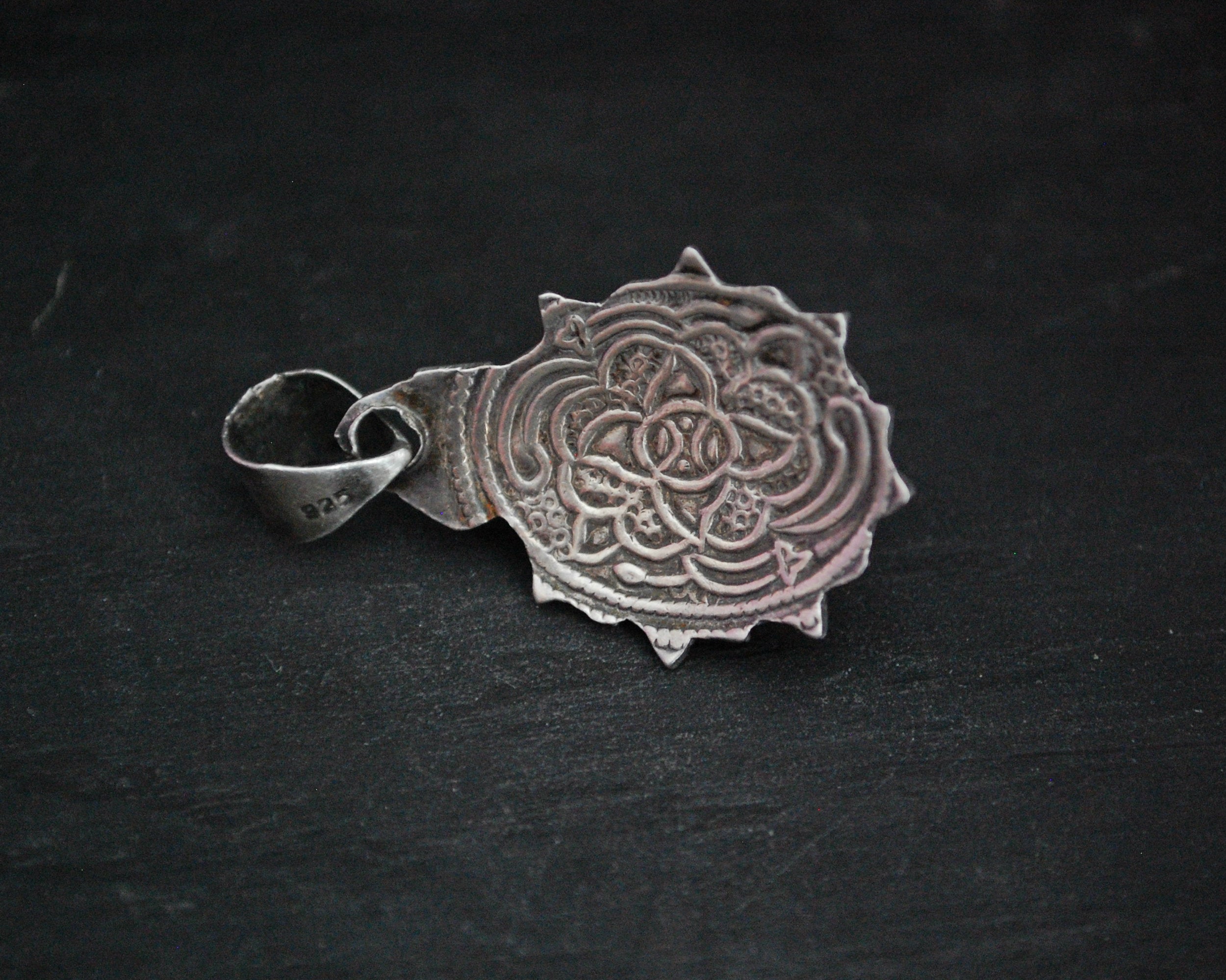 Nepali Turquoise Pendant with Stars