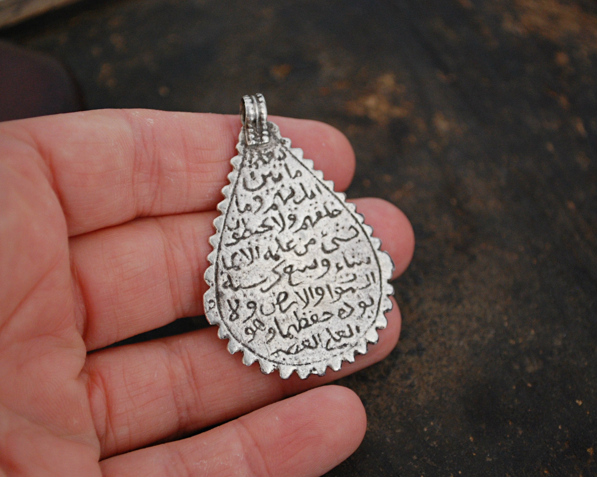 Old Berber Arabic Script Pendant