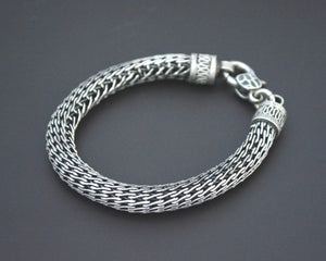 Thick Heavy Bali Snake Chain Bracelet