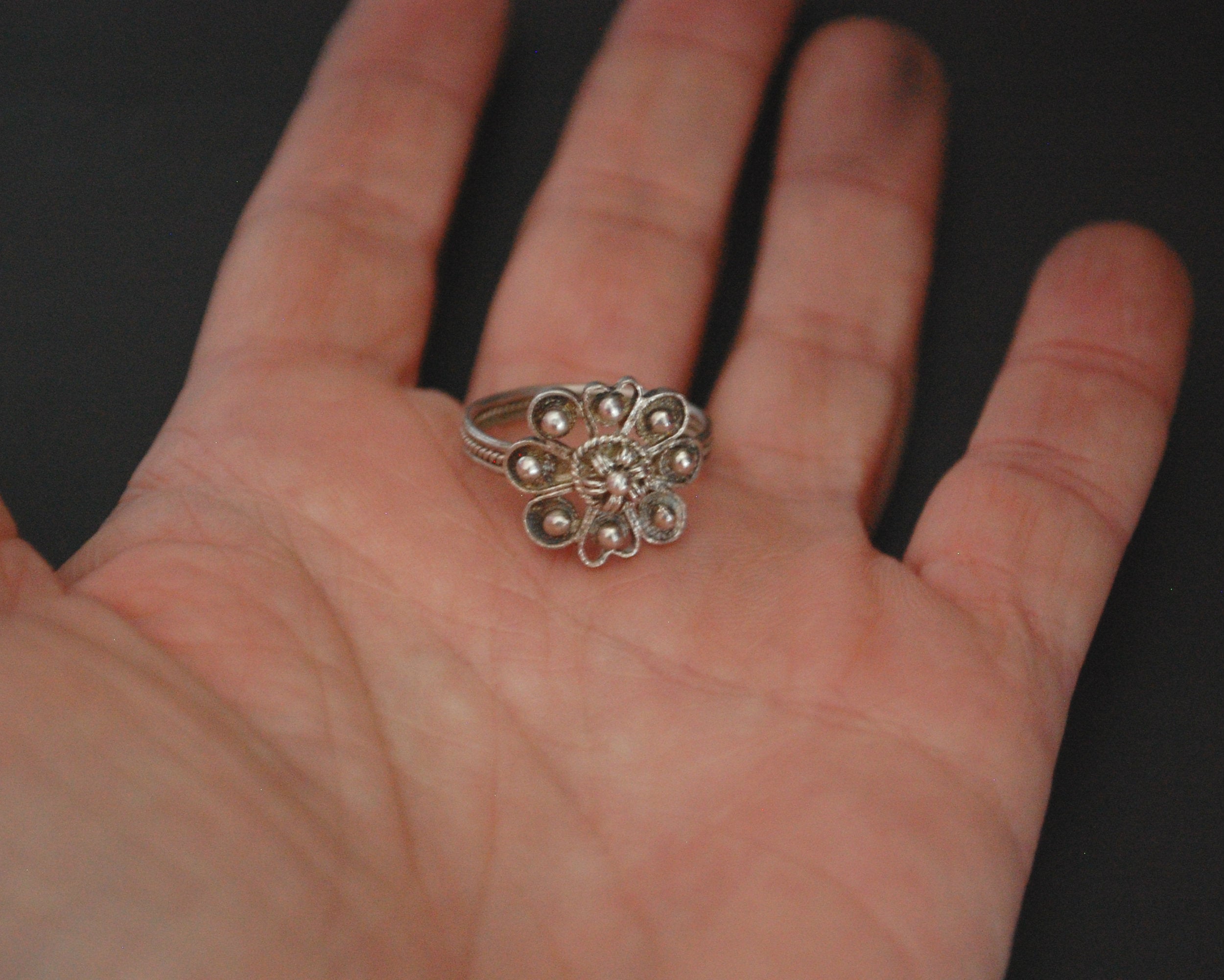 Old Croatian Filigree Ring - Size 7