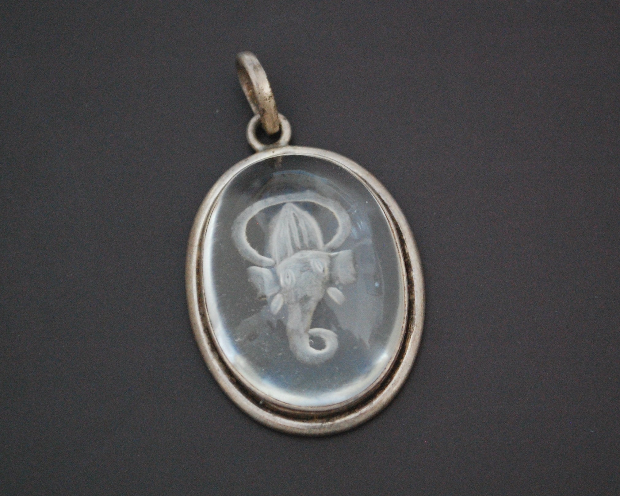 Ganesh Crystal Quartz Pendant
