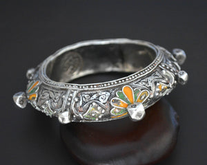 Berber Hinged Enamel Bracelet - SMALL