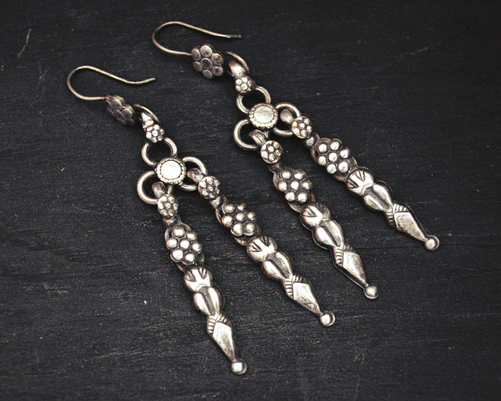 Rajasthani Old Silver Earrings