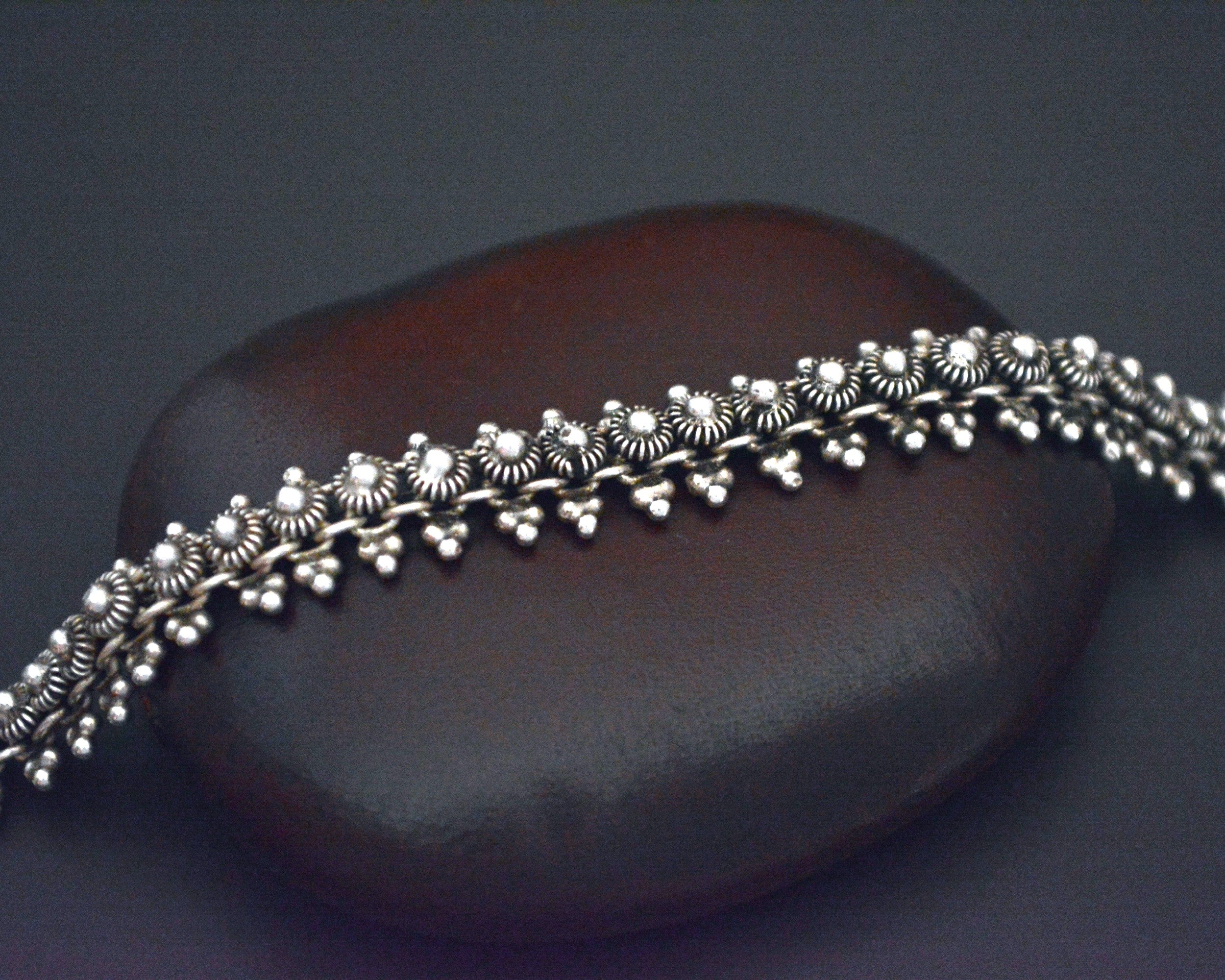 Ethnic Link Bracelet - Sterling Silver