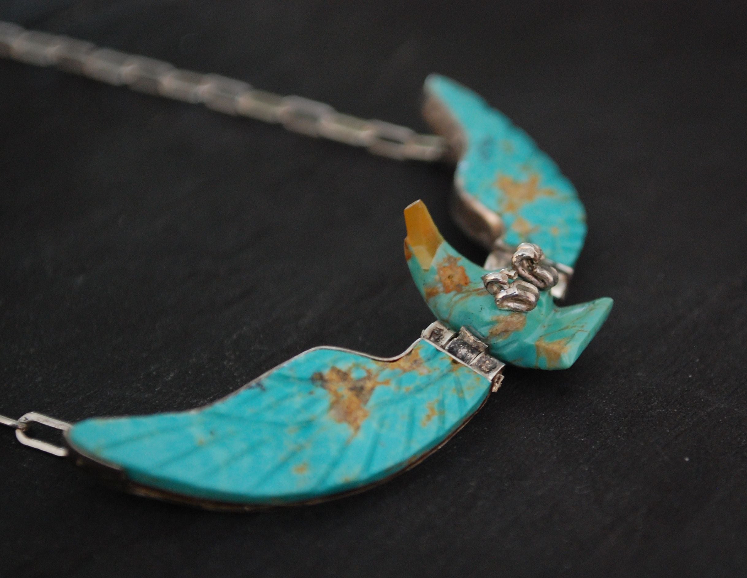 Turquoise eagle on sale necklace