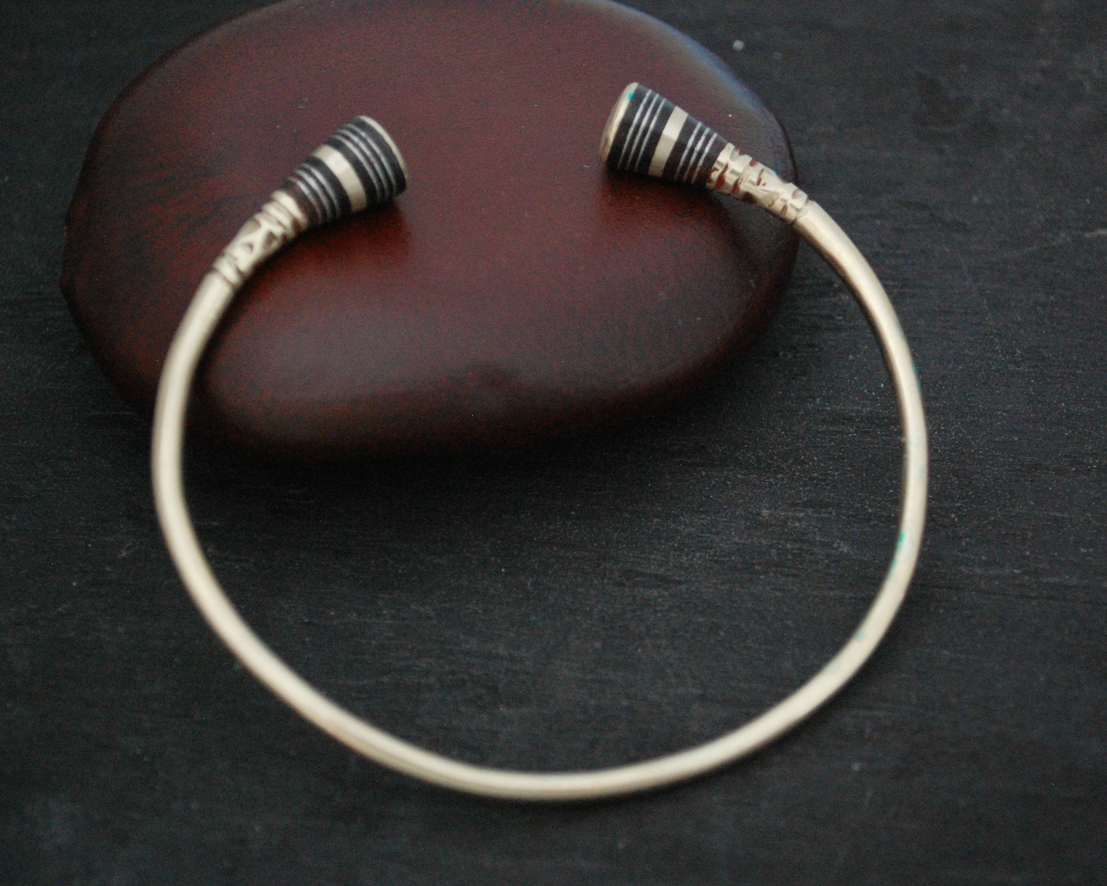 Tuareg Silver Bracelet with Ebony