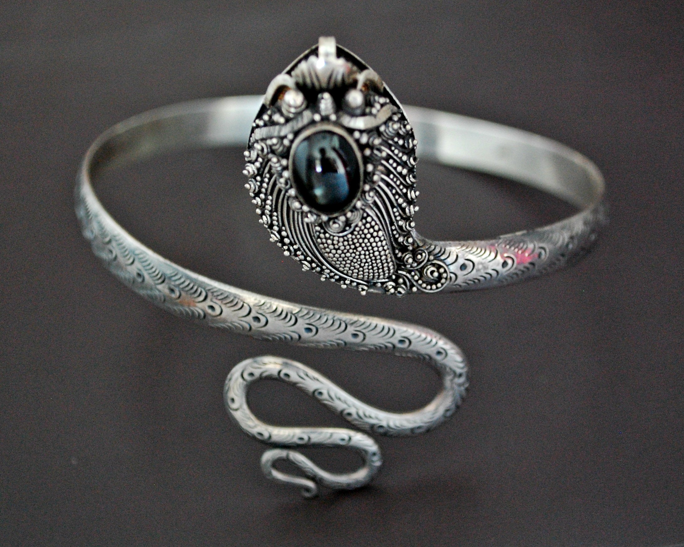 Dragon Black Star Diopside Armlet from Bali