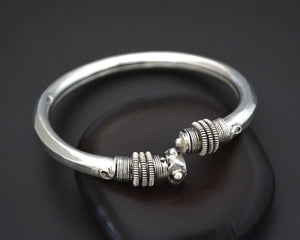 Ethnic Indian Silver Bracelet - Openable