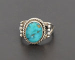 Native American Navajo Turquoise Ring - Size 6