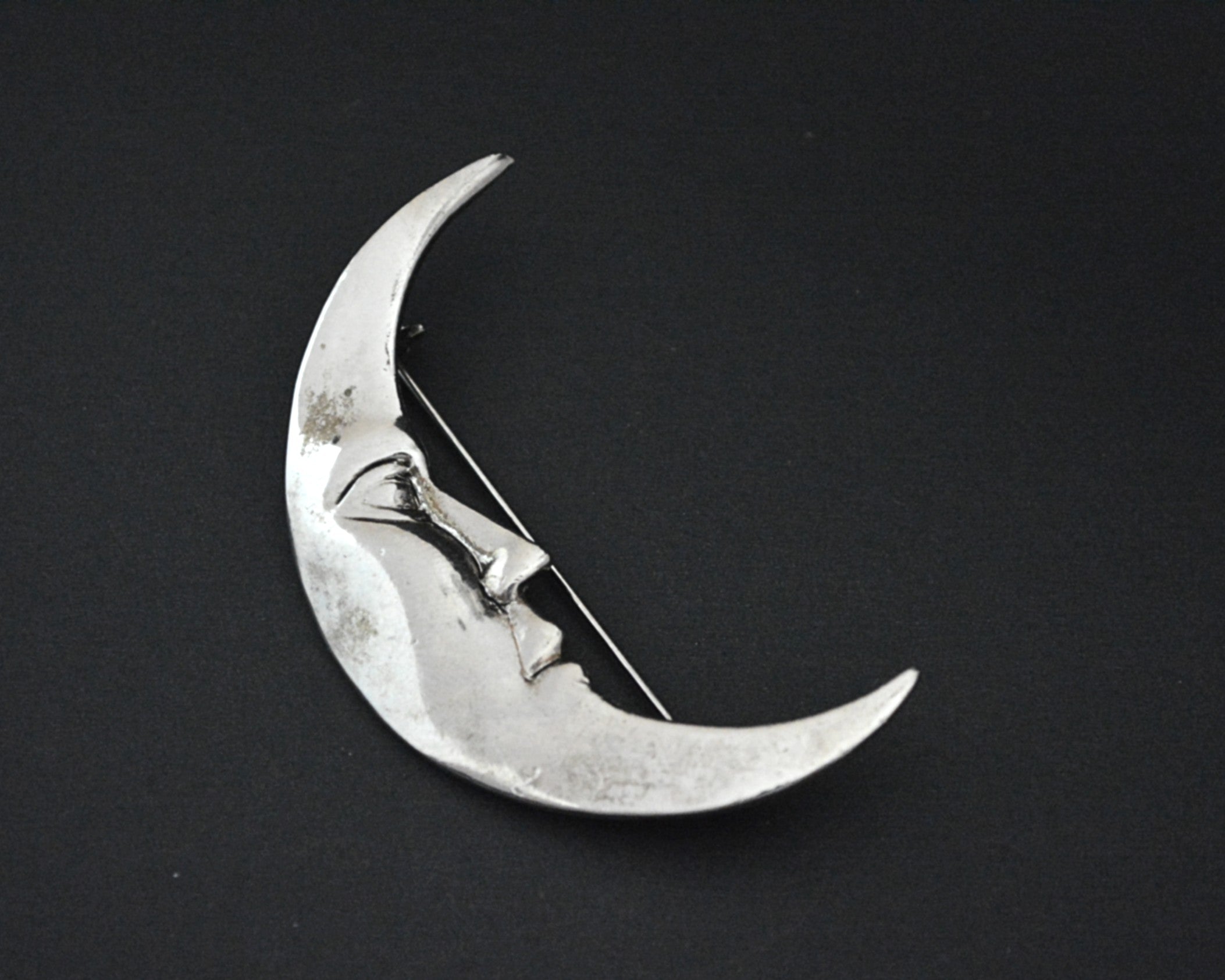MOON MAGIC - Sterling Silver Moon Brooch