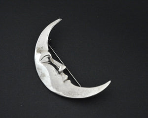 MOON MAGIC - Sterling Silver Moon Brooch