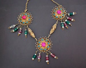 Gilded Uzbek Necklace with Stones