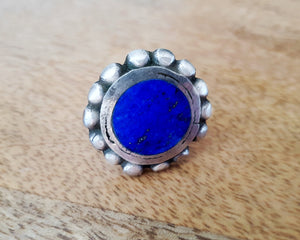 Reserved for B. - Bold Afghani Lapis Lazuli Ring - Size 6.75
