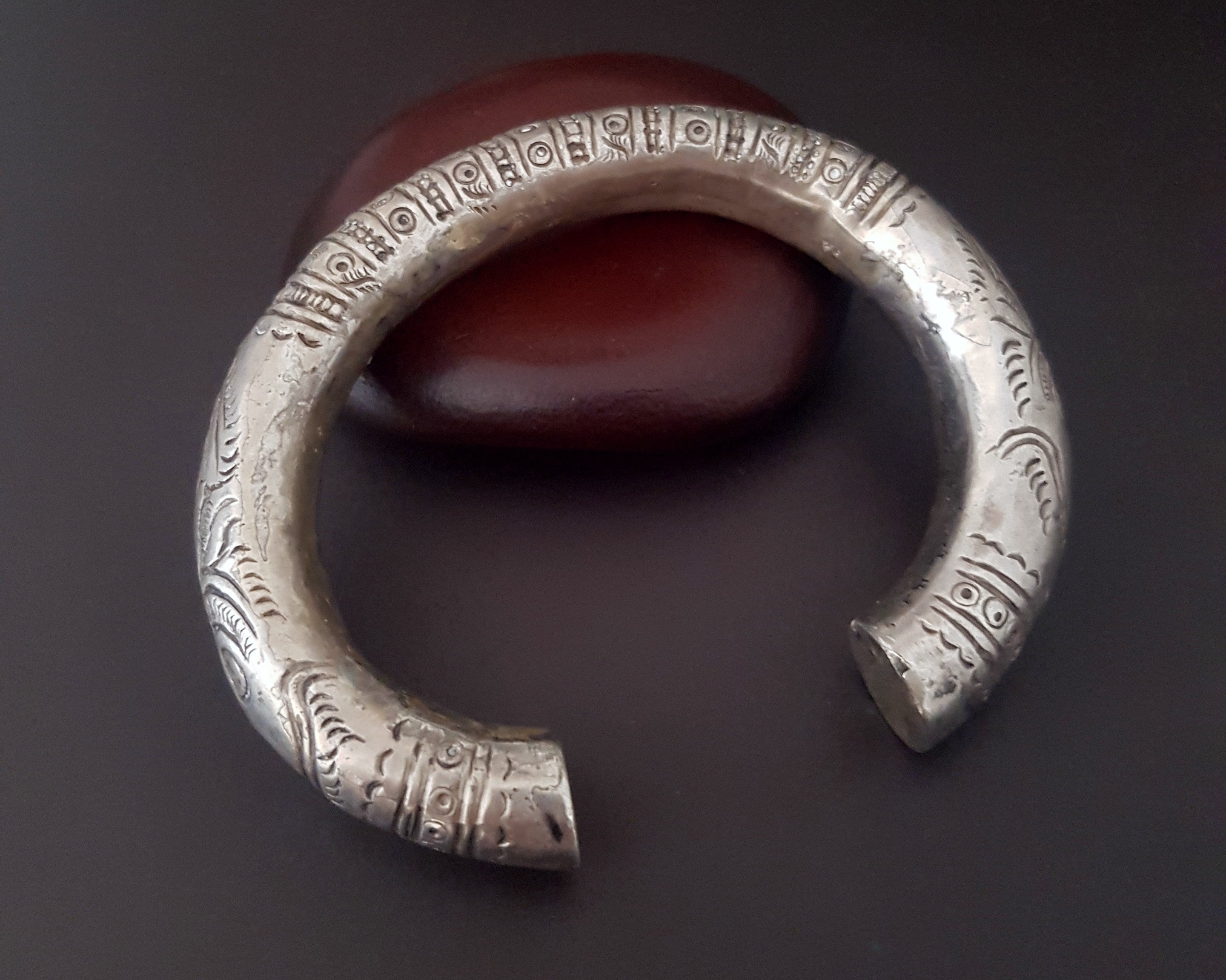 Old Hill Tribe Silver Cuff Bracelet